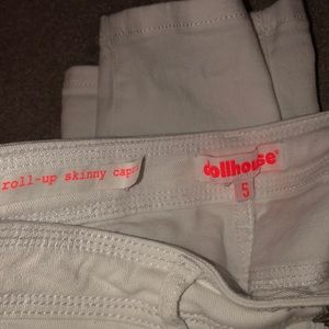 Dollhouse Pants - White ripped capris Dollhouse Pants - White ripped capris